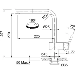 Franke Atlas Neo Sensor Doccia Inox Spiralli Armatür Hemen Al