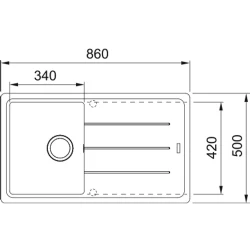 Franke Basis BFG 611-86 Sağ-Sol Damlalıklı Slate Grey Granit Evye Hemen Al