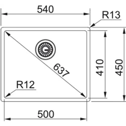 Franke Box Bxx 210/110-50 Tek Gözlü Damlalıksız Çelik Evye Hemen Al