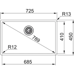 Franke Box Bxx 210/110-68 Tek Gözlü Damlalıksız Çelik Evye Hemen Al