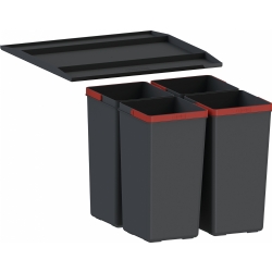 Franke Easysort 450-0-4 Ankastre Dolap İçi Çöp Kovası