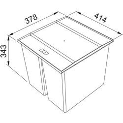 Franke Easysort 450-2-0 Ankastre Dolap İçi Çöp Kovası Hemen Al