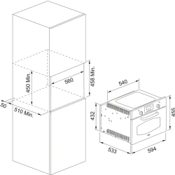 Franke Classicline FMW 45 CL G ON Nero Ankastre Mikrodalga Fırın Hemen Al
