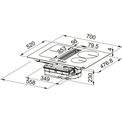 Franke FSM 709 HI Smart Together Entegre Aspiratörlü Ocak Hemen Al