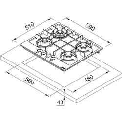 Franke Maris FHMA 604 3G DC SG C Slate Grey Cam Ankastre Ocak Hemen Al