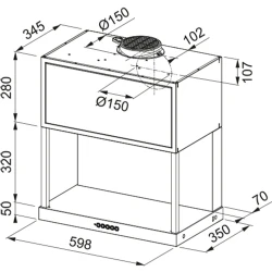 Franke Maris FMA F60 BK MT May Siyah Davlumbaz Hemen Al