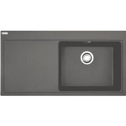 Franke Mythos MTG 611-100 Sol Damlalıklı Stone Grey Granit Evye