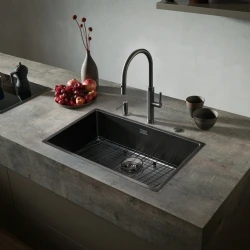 Franke Mythos Masterpiece BXM 210/110-68 Eviye + Mythos Masterpiece Spiralli Armatür + Active Sıvı Sabunluk (Antrasit) Hemen Al