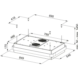 Franke Mythos Masterpiece FMYS BK/CP F80 KL Mat Siyah-Bakır Ada Davlumbaz Hemen Al