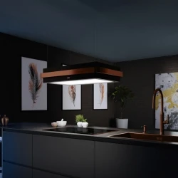 Franke Mythos Masterpiece FMYS BK/CP F80 KL Mat Siyah-Bakır Ada Davlumbaz Hemen Al