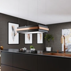 Franke Mythos Masterpiece FMYS BK/CP F80 KL Mat Siyah-Bakır Ada Davlumbaz Hemen Al