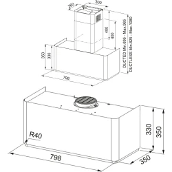 Franke Mythos Masterpiece FMYW BK M/CP 80 KL Mat Siyah-Bakır Davlumbaz Hemen Al