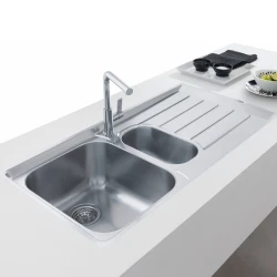 Franke Neptun Slimtop Nex 251 1.5 Gözlü Sağ Damlalıklı Çelik Evye Hemen Al