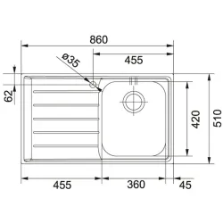 Franke Neptun NEX 611 Sağ Damlalıklı Inox Evye + Active Plus Doccia Krom Armatür Seti Hemen Al