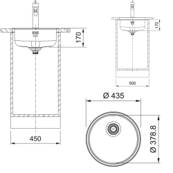 Franke Rondo ROX 610/110-38 Inox Evye Hemen Al