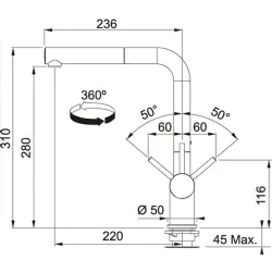 Franke Urban Ubg 651-100 1,5 Gözlü Granit Evye + Active Plus Doccia 2.0 Armatür (Nero) Hemen Al