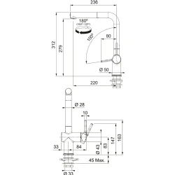 Franke Urban Ubg 611-100 Granit Eviye + Active Plus Doccia 2.0 Armatür (Sahara) Hemen Al