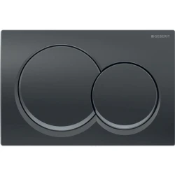 Geberit Alpha01 Siyah-Krom Kumanda Kapağı - 115.035.QC.1