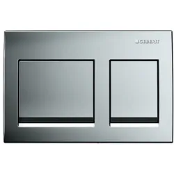 Geberit Alpha15 Çift Basmalı Mat Krom Kumanda Kapağı