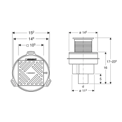 Geberit Aquorea Yer Süzgeci - 388.015.00.2 Hemen Al