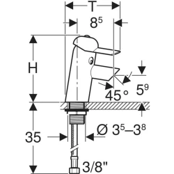 Geberit Bambini Mavi Lavabo Bataryası - 116.207.SX.1 Hemen Al
