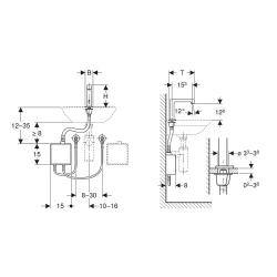 Geberit Brenta Mat Siyah Fotoselli Lavabo Bataryası - 116.177.14.1 Hemen Al