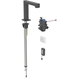 Geberit Brenta Mat Siyah Fotoselli Lavabo Bataryası - 116.198.14.1