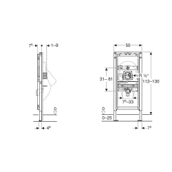 Geberit Duofix 112 - 130 Cm Pisuvar İçin Gömme Rezervuar - 111.689.00.2 Hemen Al
