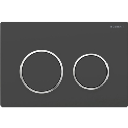 Geberit Omega20 Mat Siyah Çift Basmalı  Kumanda Kapağı - 115.085.14.1
