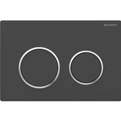 Geberit Omega20 Mat Siyah Çift Basmalı  Kumanda Kapağı - 115.085.14.1 Hemen Al