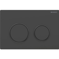 Geberit Geberit Omega20 Mat Siyah Çift Basmalı  Kumanda Kapağı - 115.085.16.1