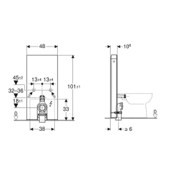 Geberit Monolith Plus 101 Cm Beyaz Cam Yere Oturan Klozet İçin Rezervuar Modülü - 131.201.SI.7 Hemen Al