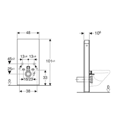 Geberit Monolith Plus 101 Cm Kum Grisi Cam Asma Klozet İçin Rezervuar Modülü - 131.221.JL.7 Hemen Al