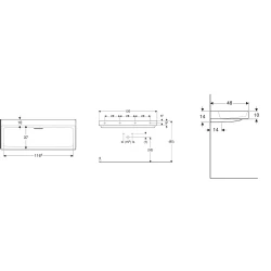 Geberit ONE CleanDrain 120x48 Cm Lavabo - 505.047.00.1 Hemen Al
