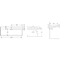 Geberit ONE CleanDrain 120x48 Cm Lavabo - 505.048.00.1 Hemen Al