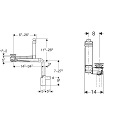 Geberit Clou Lavabo Gideri - 152.059.21.1 Hemen Al