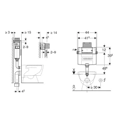 Geberit Omega 12 Cm 6/3 L Gömme Rezervuar - 109.050.00.1 Hemen Al
