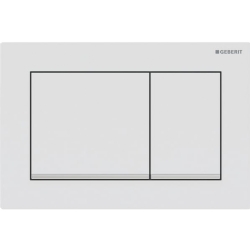 Geberit Omega20 Mat Beyaz-Parlak Krom Kumanda Kapağı - 115.080.JT.1