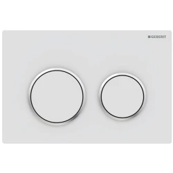 Geberit Omega20 Mat Beyaz-Parlak Krom Kumanda Kapağı - 115.085.JT.1 Hemen Al