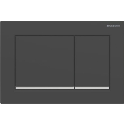 Geberit Omega20 Mat Siyah-Parlak Krom Kumanda Kapağı - 115.080.14.1