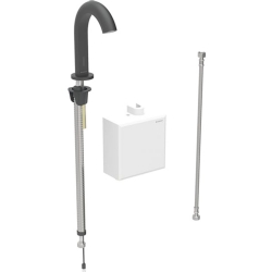 Geberit Piave Mat Siyah Fotoselli Lavabo Bataryası - 116.163.14.1