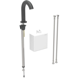 Geberit Piave Mat Siyah Fotoselli Lavabo Bataryası - 116.164.14.1