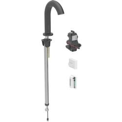 Geberit Piave Mat Siyah Fotoselli Lavabo Bataryası - 116.183.14.1
