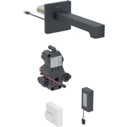 Geberit Piave Mat Siyah Fotoselli Lavabo Bataryası - 116.278.14.1