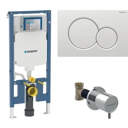 Geberit Sigma 8 Cm Duofix Duvar İçi Gömme Rezervuar Seti (Mat Krom Panel) Hemen Al