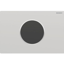 Geberit Sigma10 Mat Beyaz-Siyah Tek Basmalı Kumanda Kapağı - 115.908.JQ.6