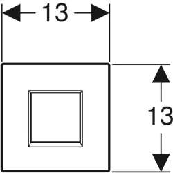 Geberit Sigma30 Krom Fotoselli Pisuvar Kumanda Kapağı - 116.037.KX.1 Hemen Al