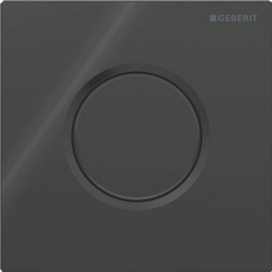 Geberit  Tip 01 Mat Siyah Tek Basmalı Pisuvar Deşarj Kontolü Kumanda Kapağı - 116.011.DW.5
