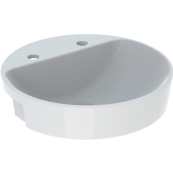 Geberit VariForm 50 Cm Yuvarlak Yarım Tezgah Lavabo - 500.783.01.2