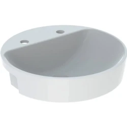 Geberit VariForm 50 Cm Yuvarlak Yarım Tezgah Lavabo - 500.783.01.2 Hemen Al
